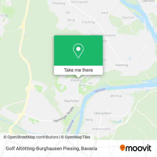 Карта Golf Altötting-Burghausen Piesing