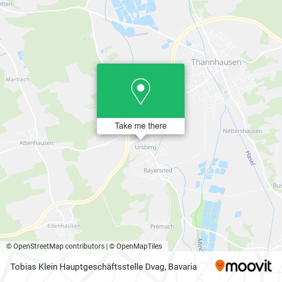 Tobias Klein Hauptgeschäftsstelle Dvag map