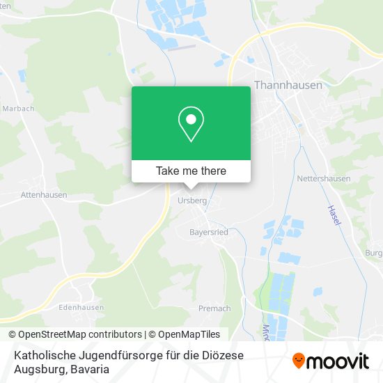 Katholische Jugendfürsorge für die Diözese Augsburg map