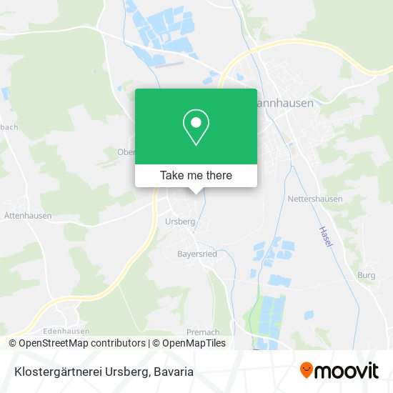 Klostergärtnerei Ursberg map