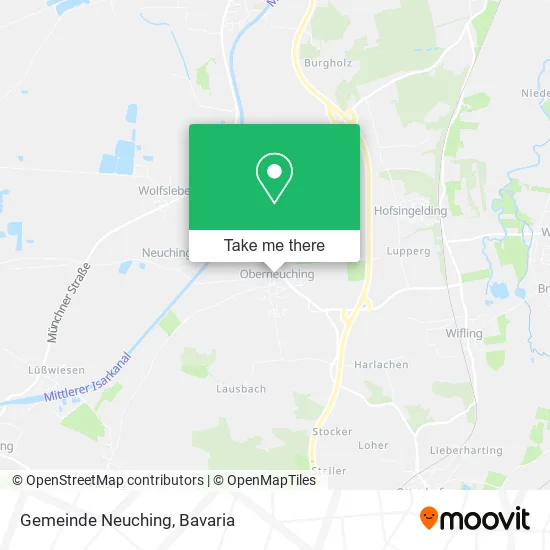 Карта Gemeinde Neuching
