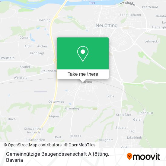 Карта Gemeinnützige Baugenossenschaft Altötting