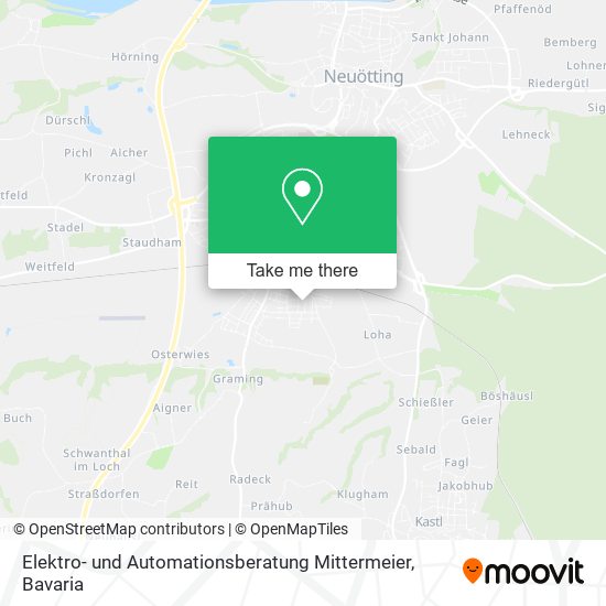 Elektro- und Automationsberatung Mittermeier map
