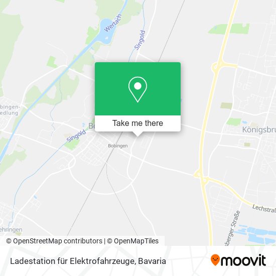 Ladestation für Elektrofahrzeuge map