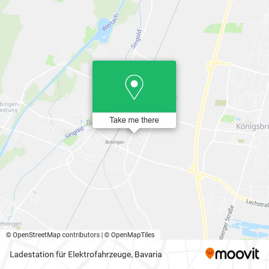 Карта Ladestation für Elektrofahrzeuge