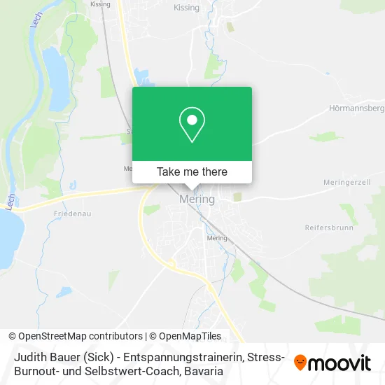 Карта Judith Bauer (Sick) - Entspannungstrainerin, Stress-Burnout- und Selbstwert-Coach