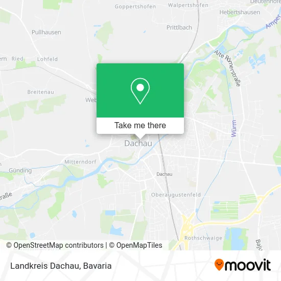 Карта Landkreis Dachau