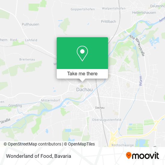 Wonderland of Food map