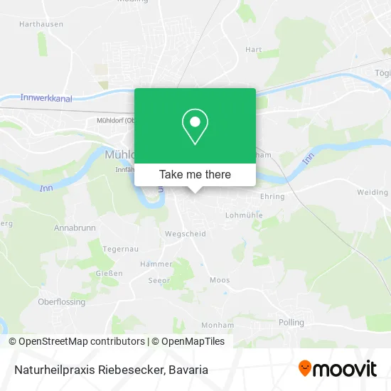 Карта Naturheilpraxis Riebesecker