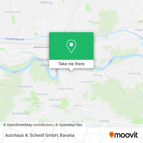 Карта Autohaus A. Scheidl GmbH