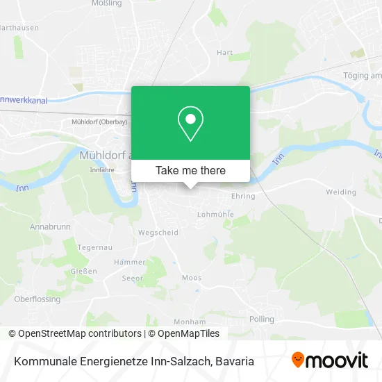 Карта Kommunale Energienetze Inn-Salzach
