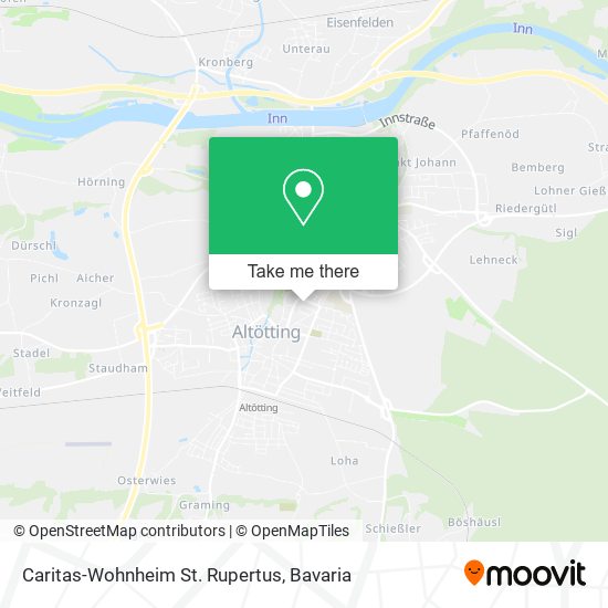 Caritas-Wohnheim St. Rupertus map