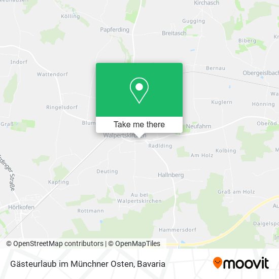 Gästeurlaub im Münchner Osten map