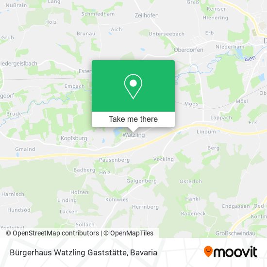 Bürgerhaus Watzling Gaststätte map