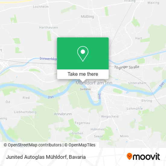 Junited Autoglas Mühldorf map