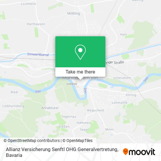 Allianz Versicherung Senftl OHG Generalvertretung map