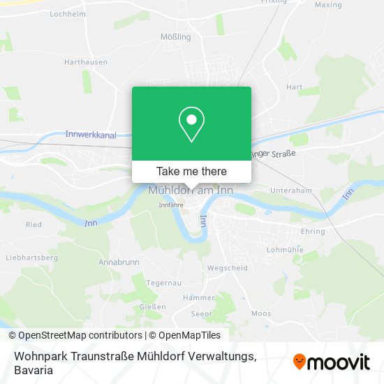Wohnpark Traunstraße Mühldorf Verwaltungs map