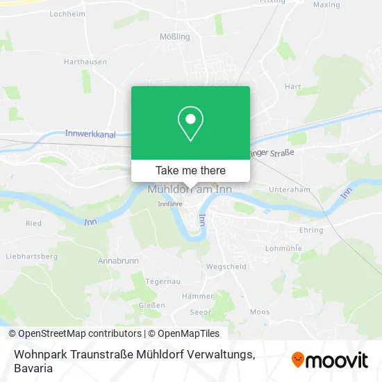 Карта Wohnpark Traunstraße Mühldorf Verwaltungs
