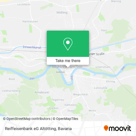 Карта Reiffeisenbank eG Altötting