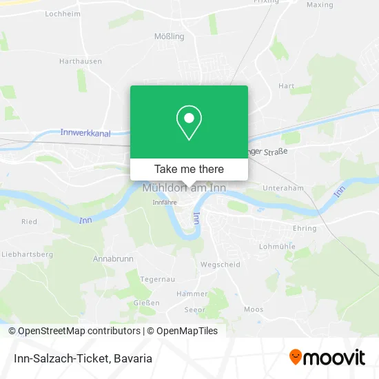 Карта Inn-Salzach-Ticket
