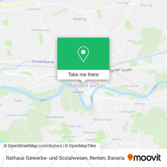 Rathaus Gewerbe- und Sozialwesen, Renten map