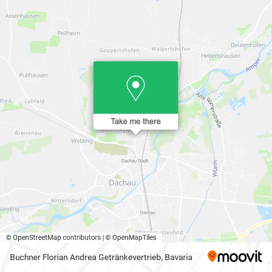 Карта Buchner Florian Andrea Getränkevertrieb