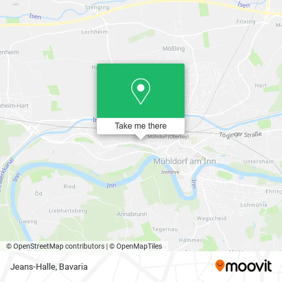 Jeans-Halle map