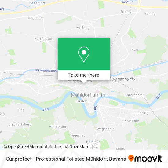 Карта Sunprotect - Professional Foliatec Mühldorf