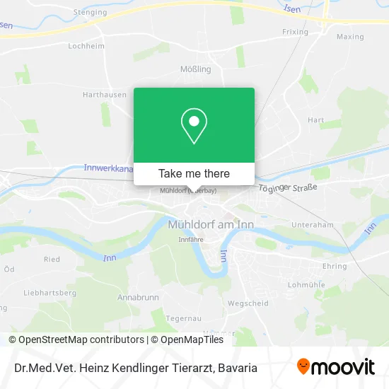 Карта Dr.Med.Vet. Heinz Kendlinger Tierarzt