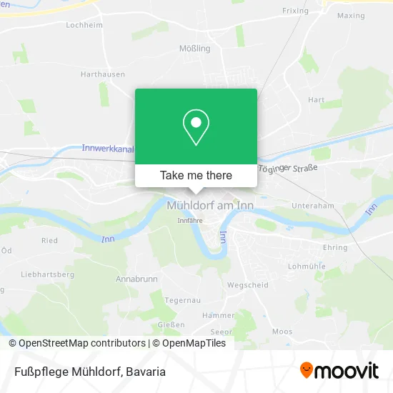 Карта Fußpflege Mühldorf
