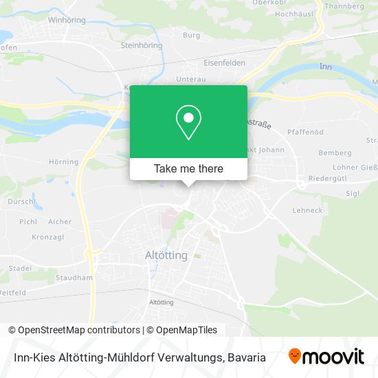 Inn-Kies Altötting-Mühldorf Verwaltungs map