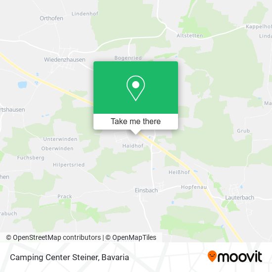 Camping Center Steiner map
