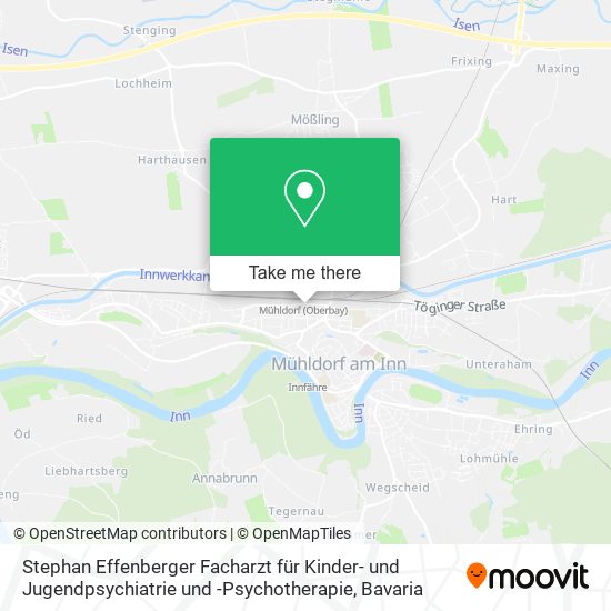 Stephan Effenberger Facharzt für Kinder- und Jugendpsychiatrie und -Psychotherapie map