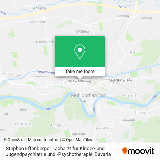 Stephan Effenberger Facharzt für Kinder- und Jugendpsychiatrie und -Psychotherapie map