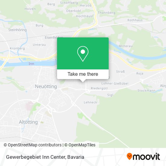 Gewerbegebiet Inn Center map