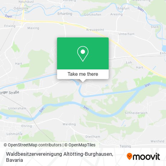 Waldbesitzervereinigung Altötting-Burghausen map