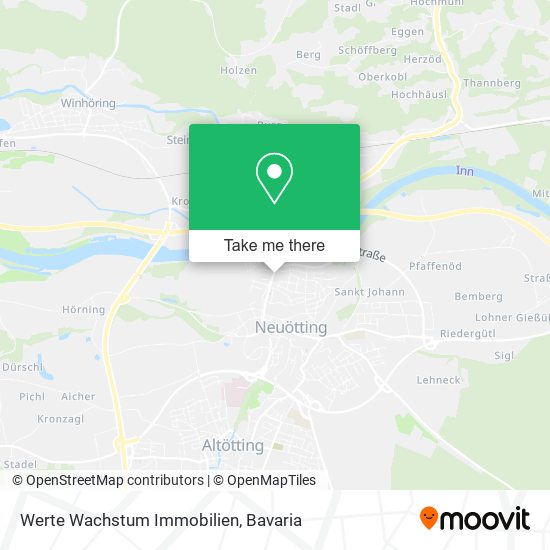 Werte Wachstum Immobilien map