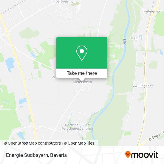Energie Südbayern map