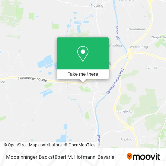 Карта Moosinninger Backstüberl M. Hofmann