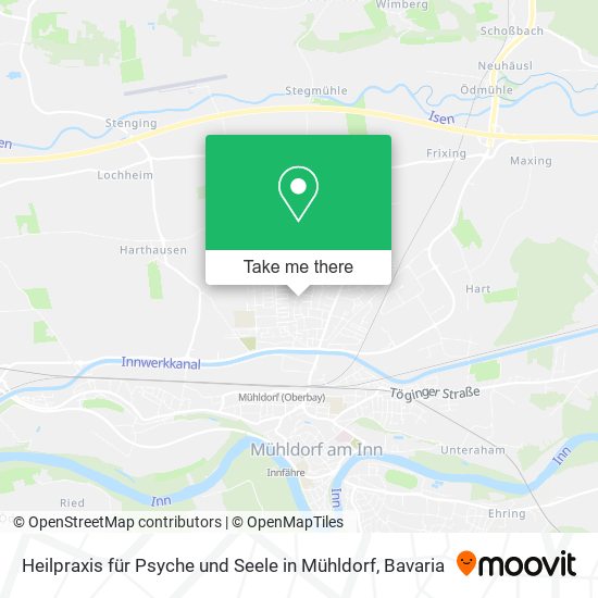 Heilpraxis für Psyche und Seele in Mühldorf map