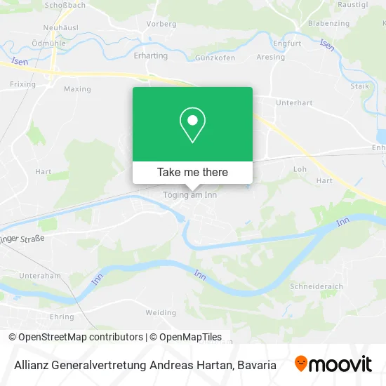 Карта Allianz Generalvertretung Andreas Hartan