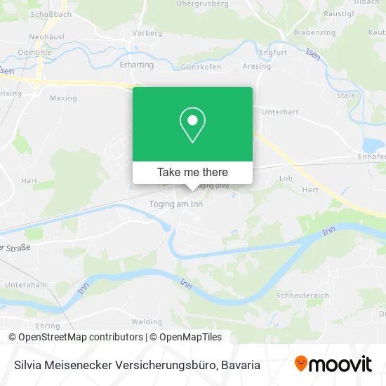 Карта Silvia Meisenecker Versicherungsbüro