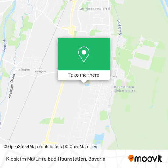 Карта Kiosk im Naturfreibad Haunstetten