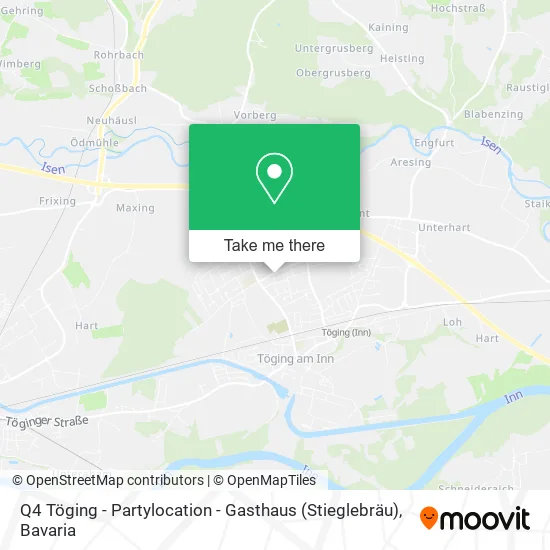 Карта Q4 Töging - Partylocation - Gasthaus (Stieglebräu)