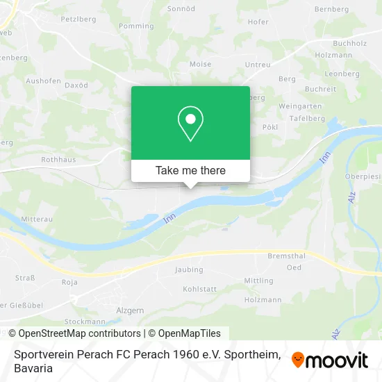 Sportverein Perach FC Perach 1960 e.V. Sportheim map