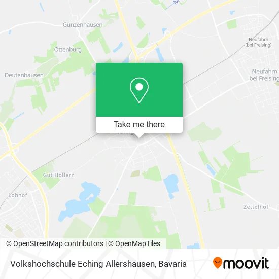 Карта Volkshochschule Eching Allershausen