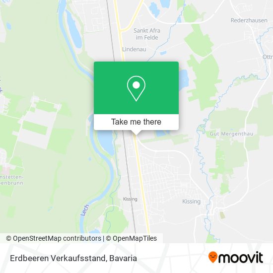 Erdbeeren Verkaufsstand map
