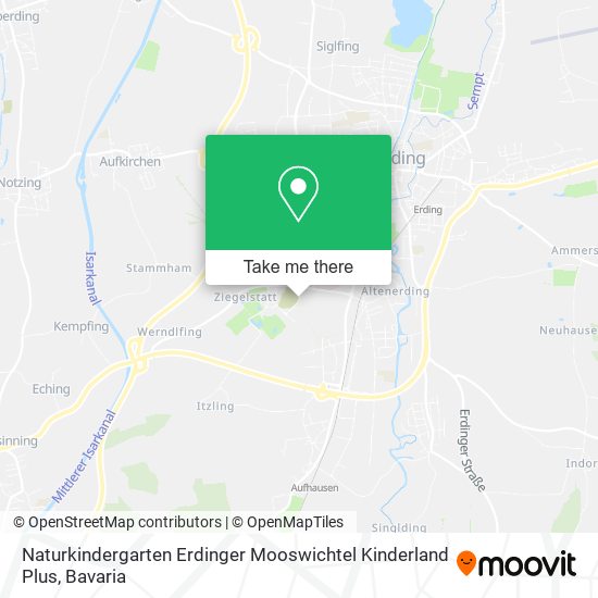 Карта Naturkindergarten Erdinger Mooswichtel Kinderland Plus