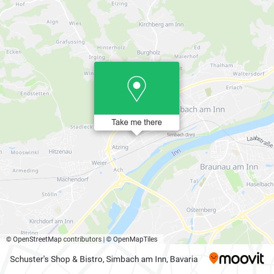 Schuster's Shop & Bistro, Simbach am Inn map