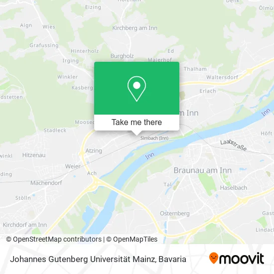 Карта Johannes Gutenberg Universität Mainz